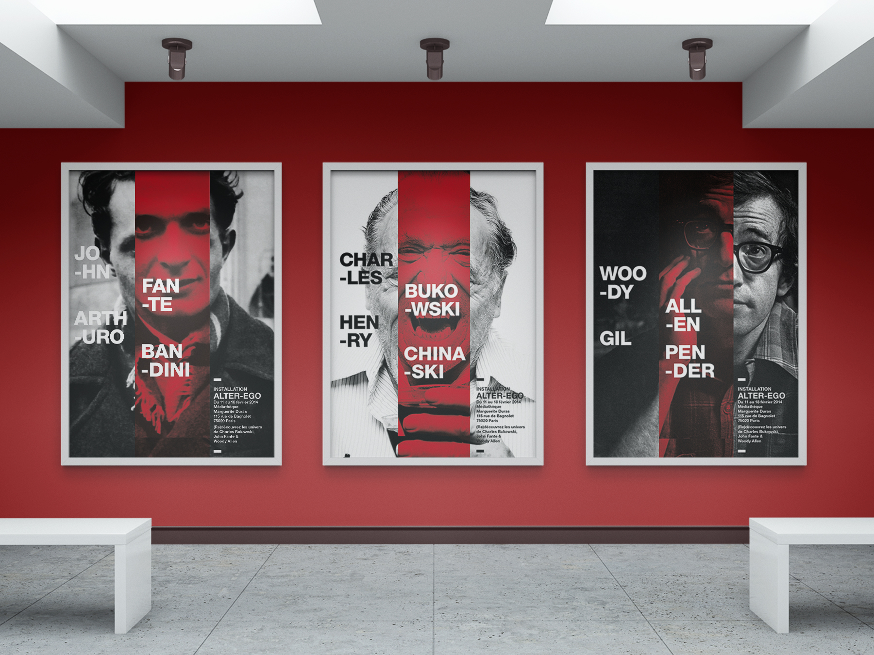 Alter Ego poster affiche exhibition event graphic design Meunier Directeur artistique graphiste art director graphic designer