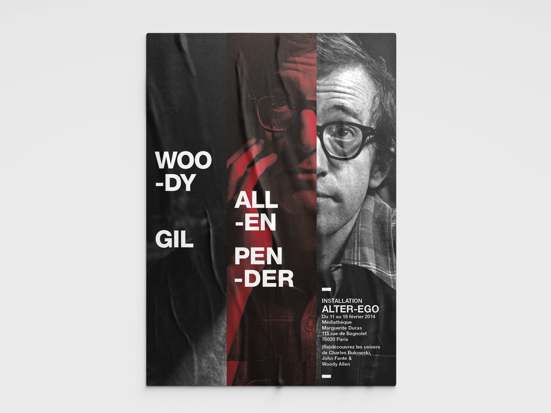 Alter Ego poster affiche exhibition event graphic design Meunier Directeur artistique graphiste art director graphic designer