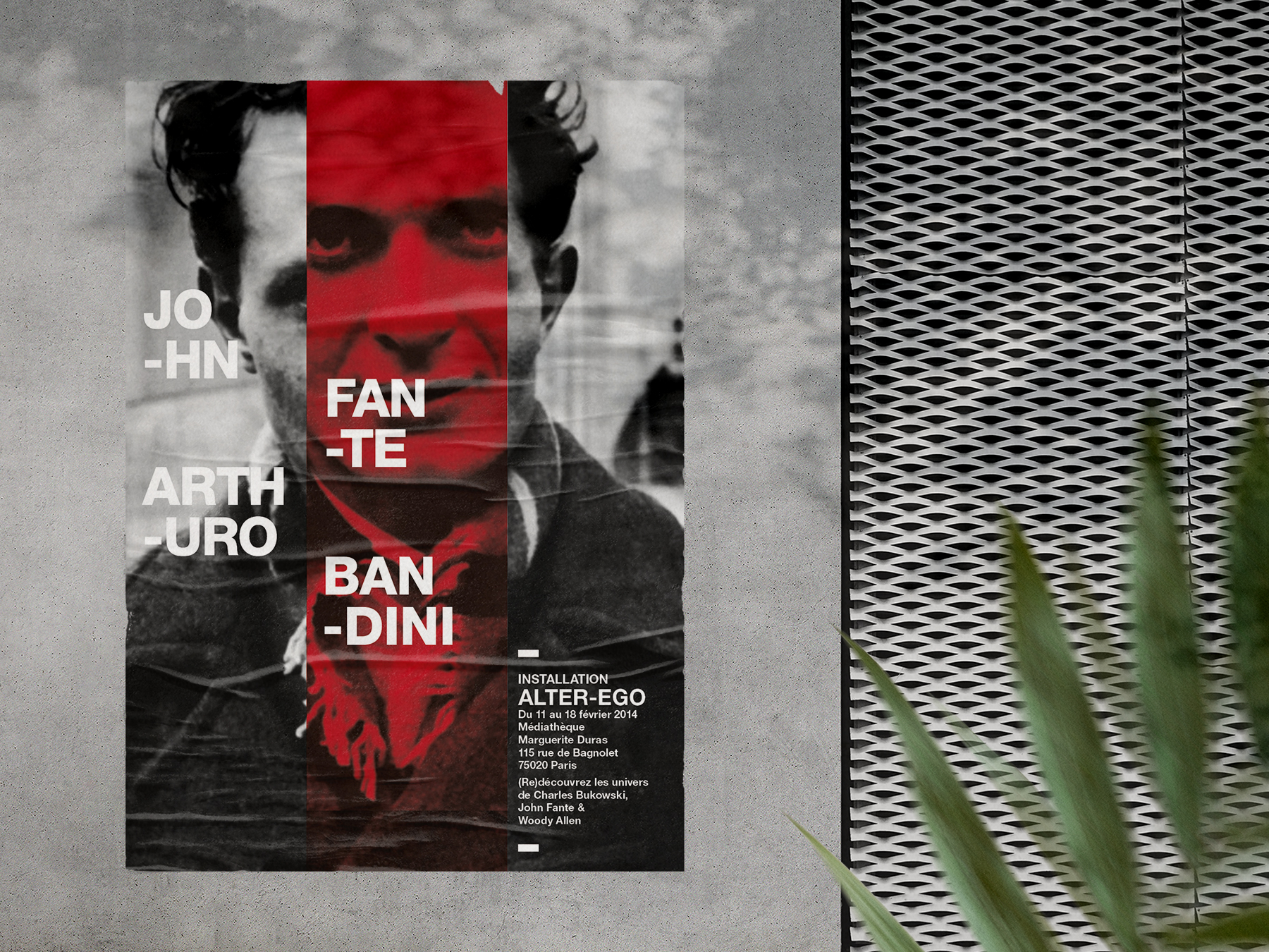 Alter Ego poster affiche exhibition event graphic design Meunier Directeur artistique graphiste art director graphic designer