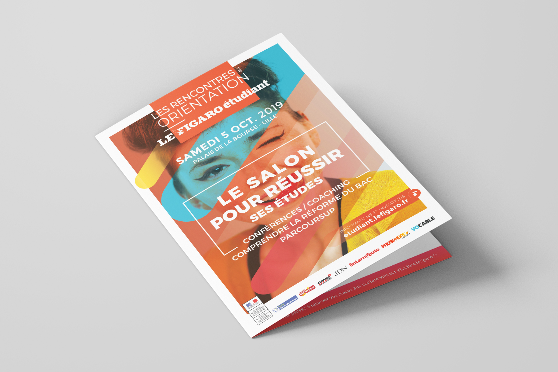 ROFE Les Rencontres de l'Orientation du FIgaro Étudiant Event Design Meunier Directeur artistique graphiste art director graphic designer