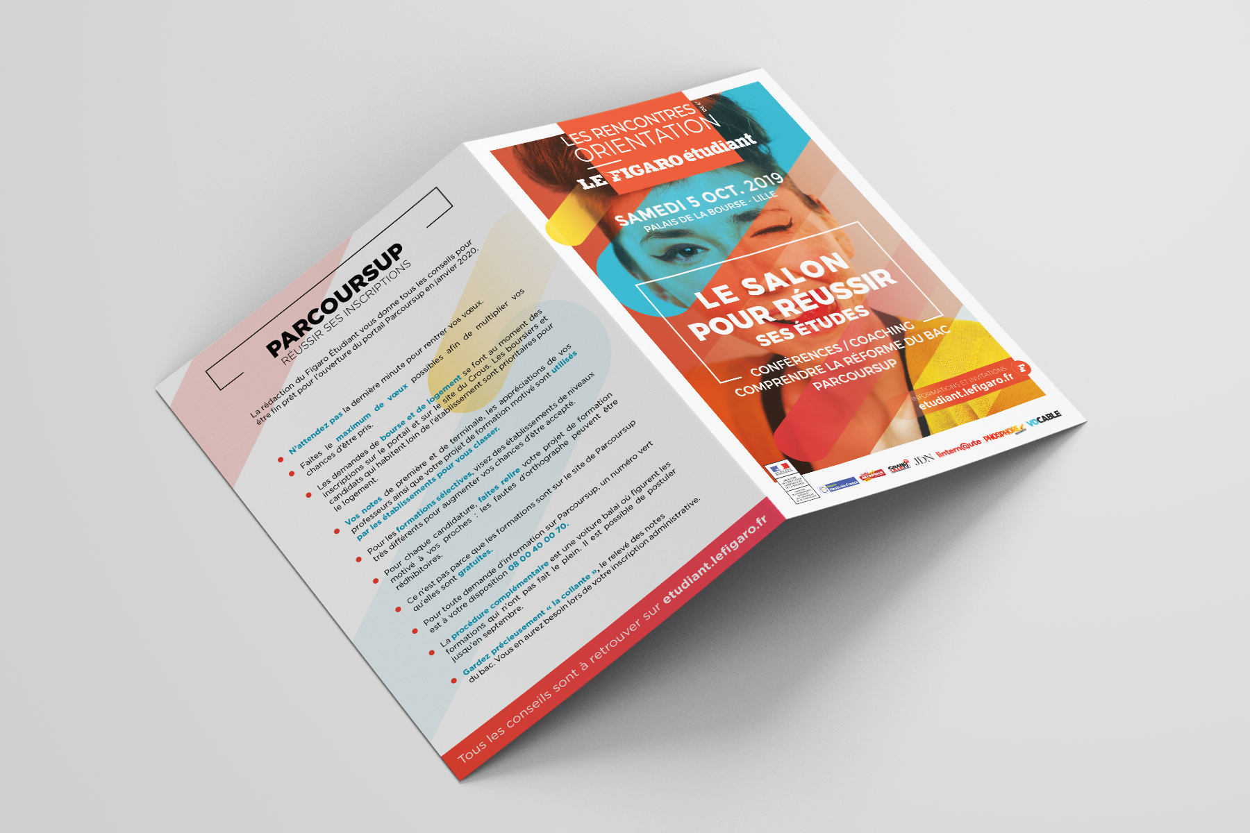 ROFE Les Rencontres de l'Orientation du FIgaro Étudiant Event Design Meunier Directeur artistique graphiste art director graphic designer